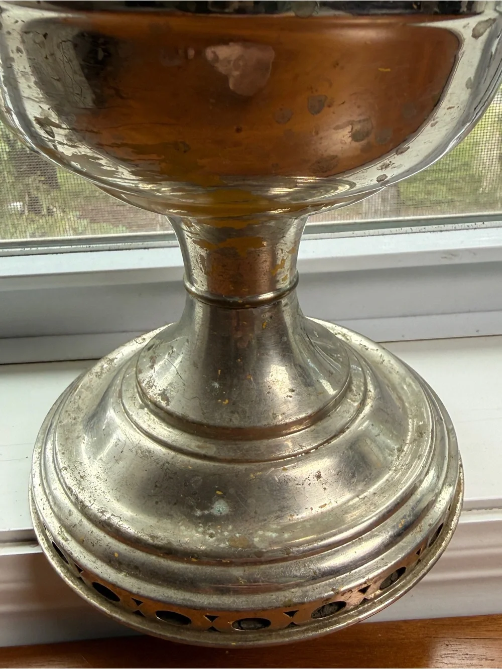Vintage Aladdin Oil Lamp Kerosene Yellow & Silver No Chimney Homesteadin Prairie